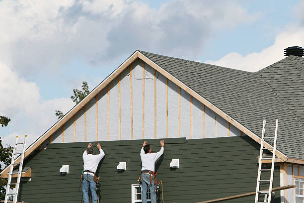 Professional Emergency Siding Repair technician working in Penrose, NC